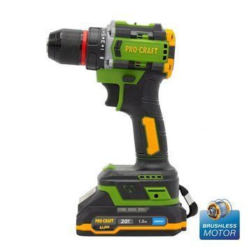Аккумуляторный шуруповерт Procraft PA18LiPro бесщеточный в кейсе 000017182 фото