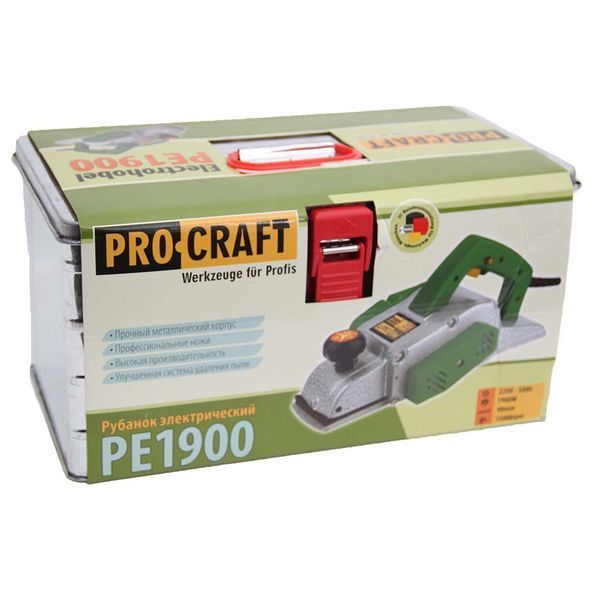 Електрорубанок 1.9 кВт, ножі 82 мм Procraft PE-1900 000005791 фото