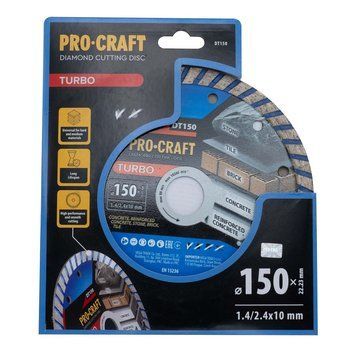 Круг алмазный 150&times;2.4&times;22.23 мм по бетону Procraft DT150 000018778 фото