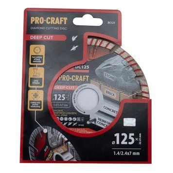 Круг алмазный 125&times;2.4&times;22.23 мм сегментный по бетону Procraft DC125 000017960 фото