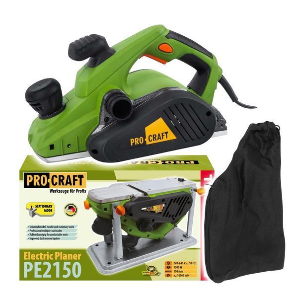 Електрорубанок 1.3 кВт, ножи 110 мм Procraft PE-2150 000004927 фото