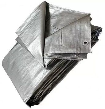 Тент поліпропіленовий 4&times;8 м, 110 г/м2 сірий WoffMann Silver color 000017523 фото