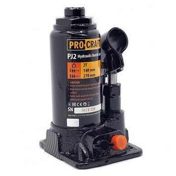 Домкрат гидравлический 2 т, 278 мм телескопический Procraft PJ2 000014288 фото