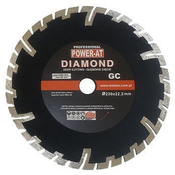 Круг алмазный 230&times;3.0&times;22.2 мм "Глубокий рез" по железобетону Diamond Power-AT 000013199 фото