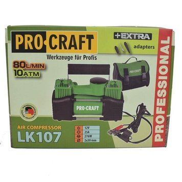 Компрессор автомобильный двухпоршневой Procraft LK107 (R13, R14, R15, R16, R17, R18) 000014040 фото