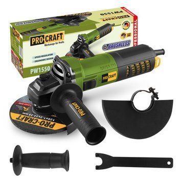 Безщіткова болгарка 125 мм, 850 Вт Procraft PW-1550 000015760 фото
