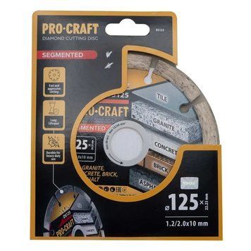 Круг алмазный 125&times;2.0&times;22.23 мм сегментный по бетону Procraft DS125 000017963 фото